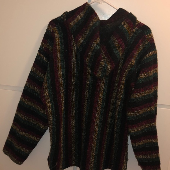 Red green and yellow poncho - Picture 2 of 2
